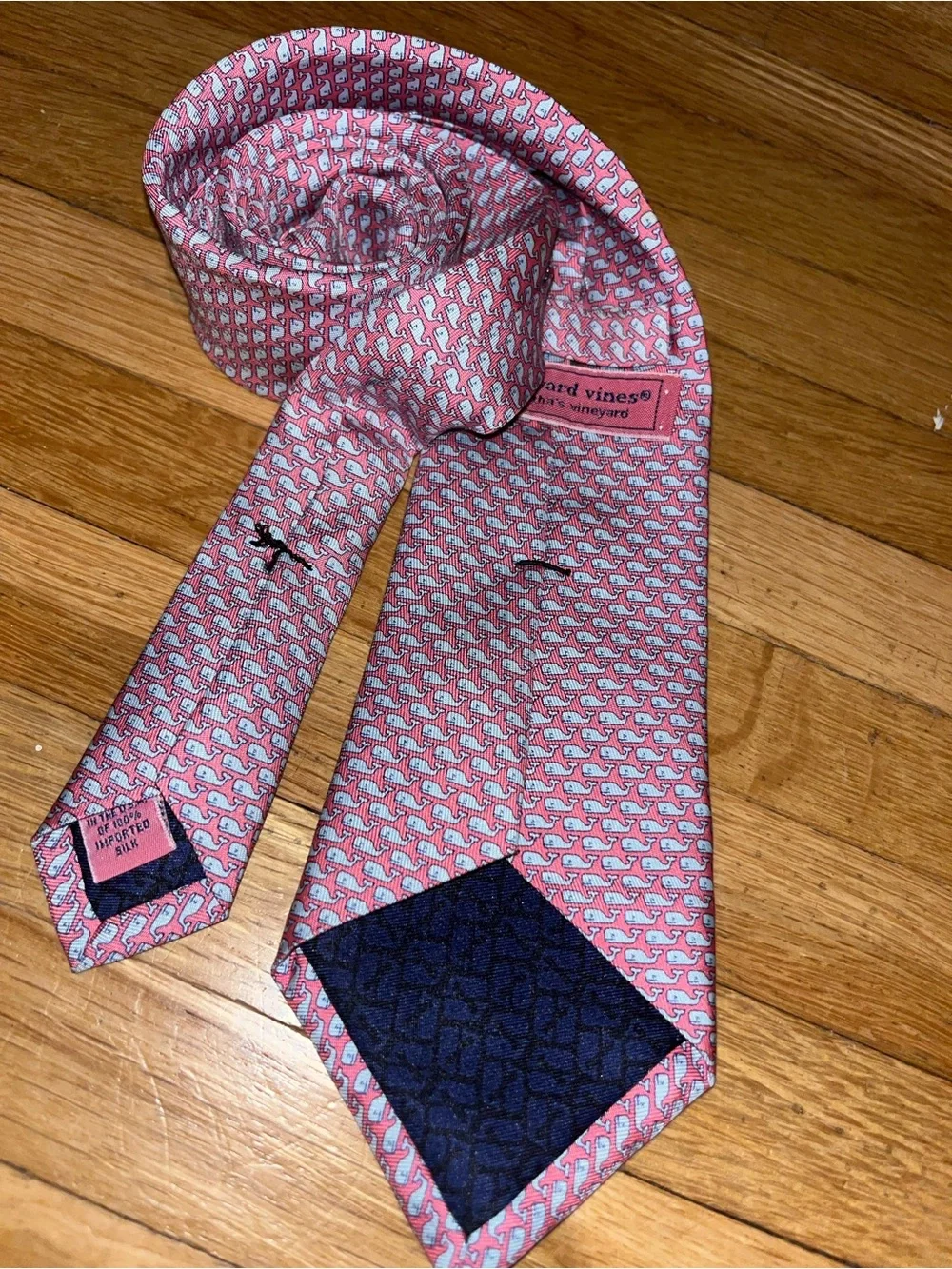 Vineyard vines Pink Patterned Silk Tie - Boy